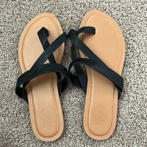 DLG Black Sandals, Size 7